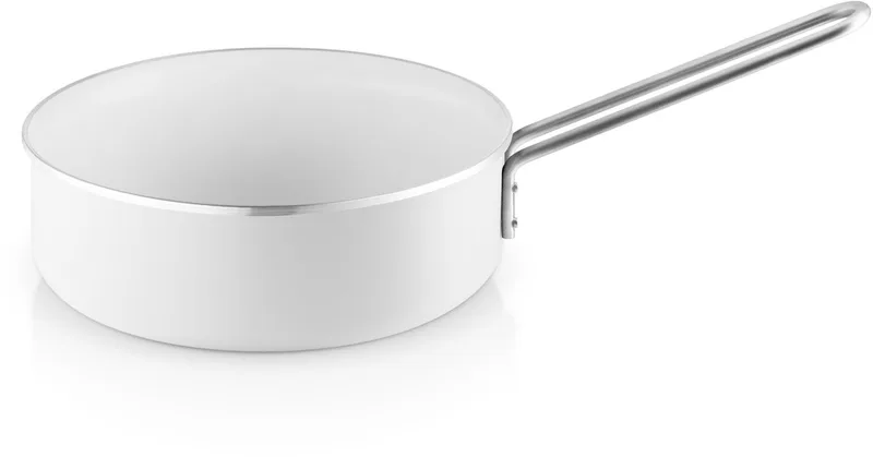Eva Trio White Line sauteusepan, steelpan, geschikt voor inductie, aluminium, roestvrij staal, keramische coating, 24 cm, 266524 van Eva Solo in Wit – productfoto