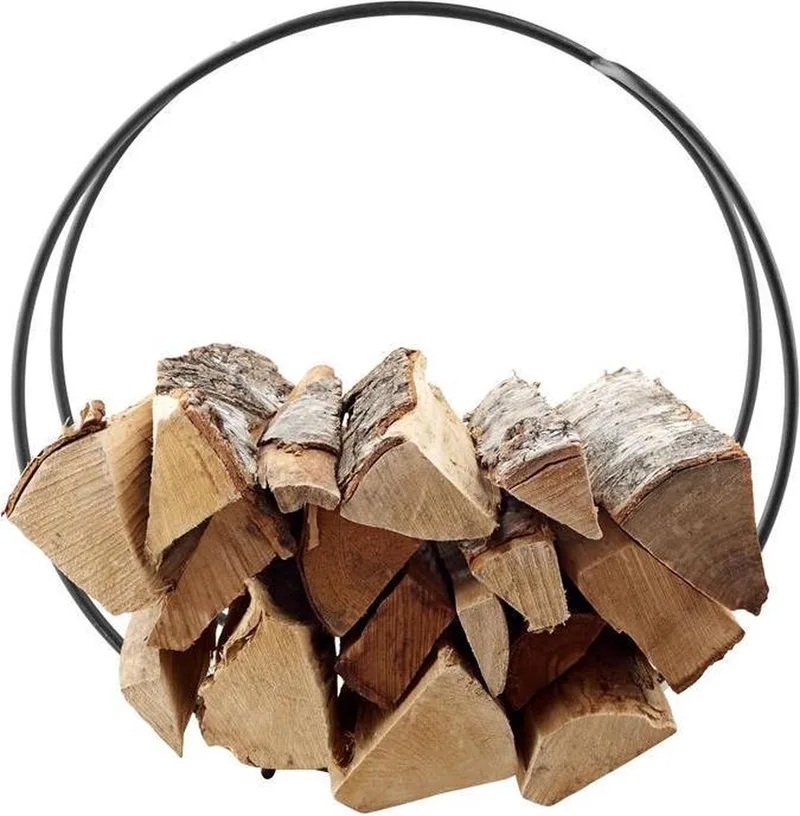 FireGlobe Barbecue Brandhout Houder - Roestvast Staal by Eva Solo in Black – product photo