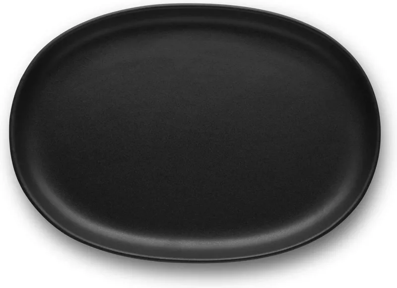 Nordic Kitchen Bord Ovaal 26 cm - Keramiek by Eva Solo in Black – product photo