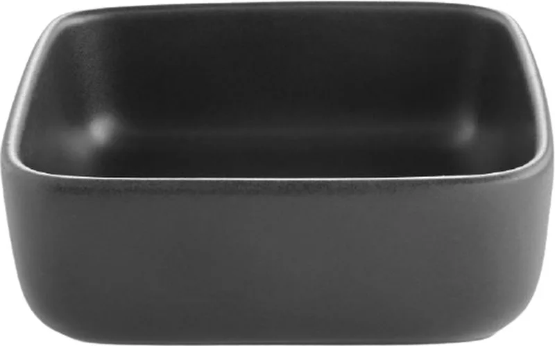 Nordic Kitchen Bord Vierkant 11x11 cm - Porselein by Eva Solo in Black – product photo
