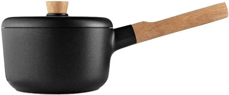 Nordic Kitchen Gietaluminium Slip-Let Non-Stick Steelpan Ø 16 cm - Hout fra Eva Solo i Sort – produktbillede
