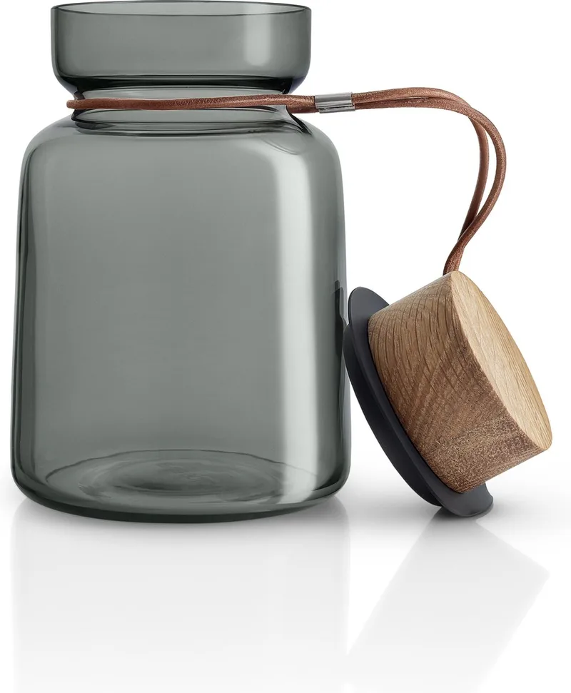 Nordic Kitchen Silhouette Voorraadpot 1 liter - Glas van Eva Solo in Grijs – productfoto