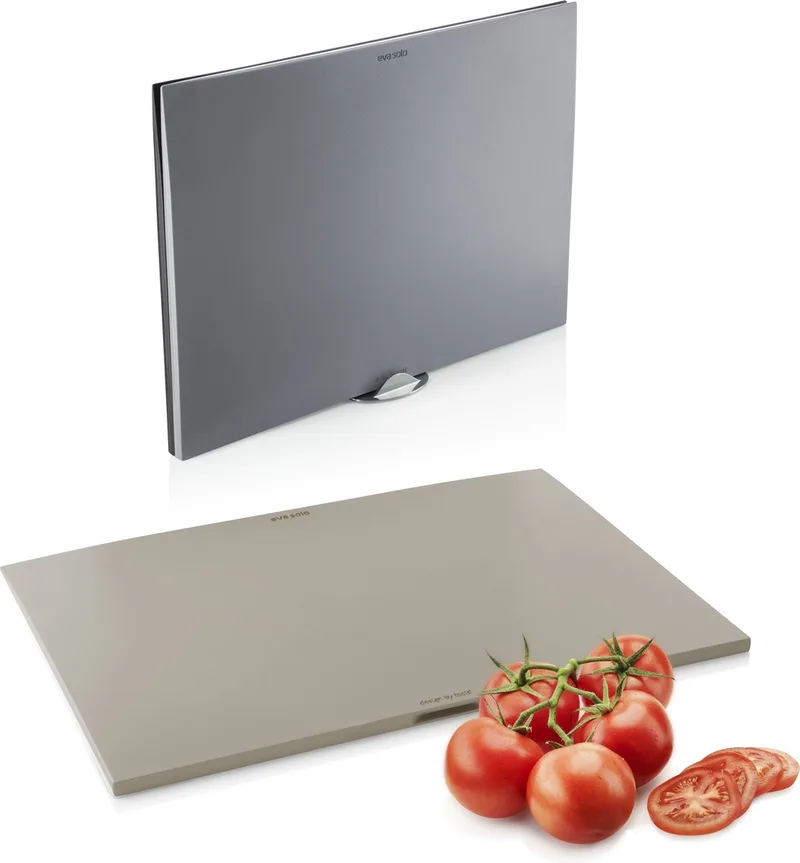 Snijplank met Houder Set van 3 Stuks - Kunststof van Eva Solo in Grijs – productfoto