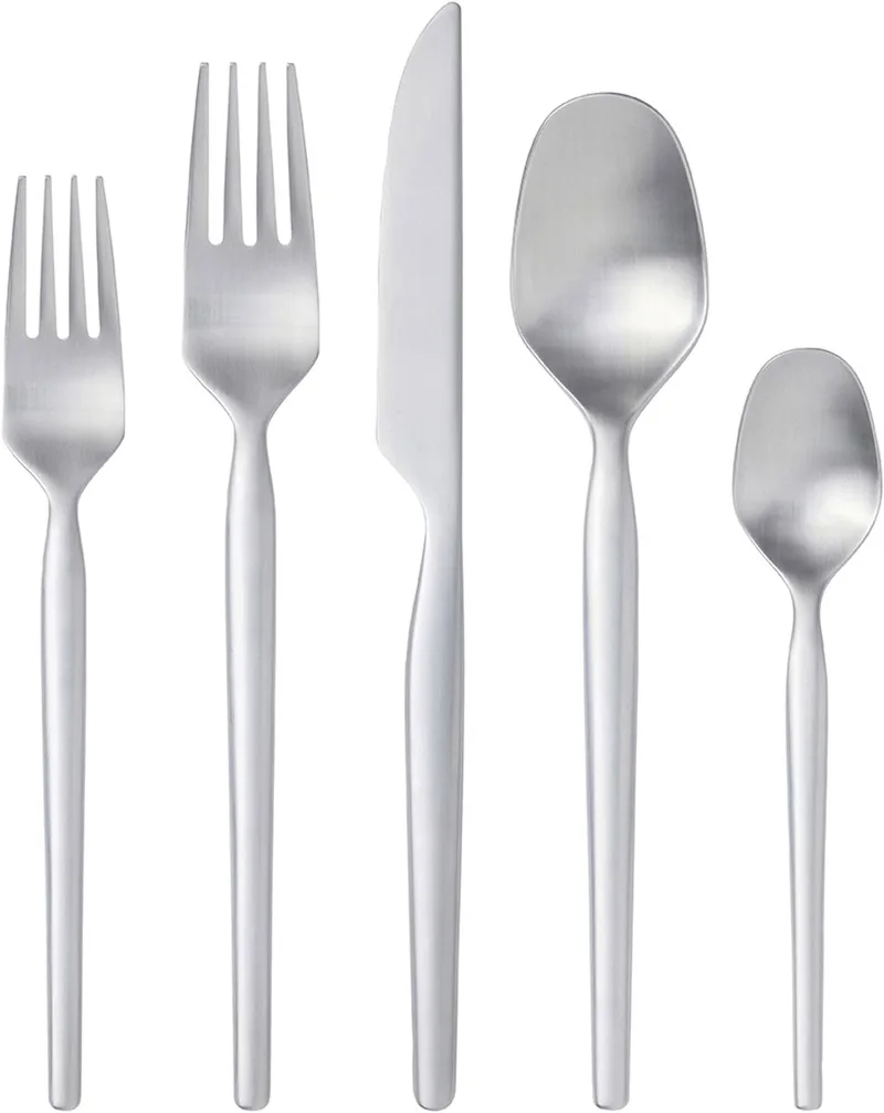 Dorotea Bestekset 5 delen Mat staal de Gense en Matte steel – photo produit