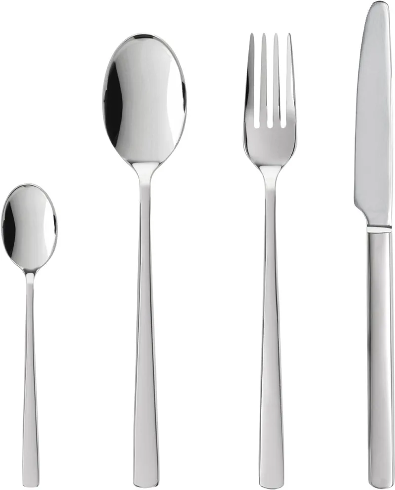 Essentials Pure Bestekset 16 delen Glanzend staal by Gense in Polished steel – product photo