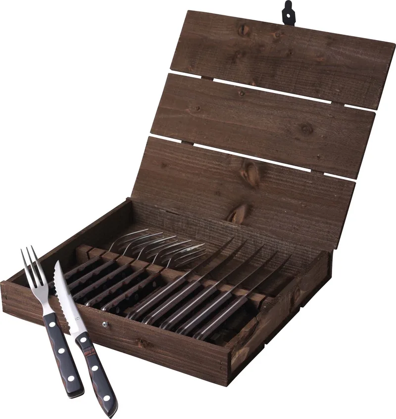 Old Farmer Classic Steakbestek 12 delen Hout/Staal från Gense i Steel, Wood – produktbild