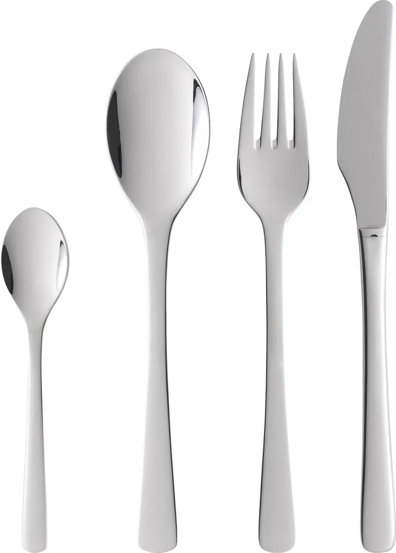 Steel Line Bestekset 16 delen Glanzend staal von Gense in Polished steel – Produktfoto