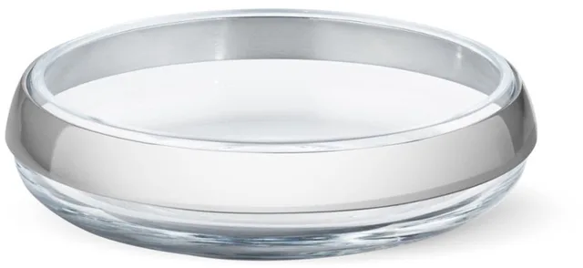 Serveerschalen Duo 15 X 4 Cm Glas Zilver