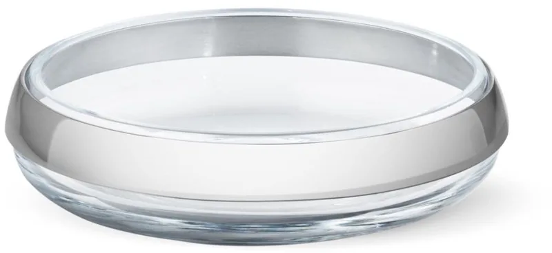 Serveerschalen Duo 15 X 4 Cm Glas Zilver fra Georg Jensen i Gennemsigtig – produktbillede