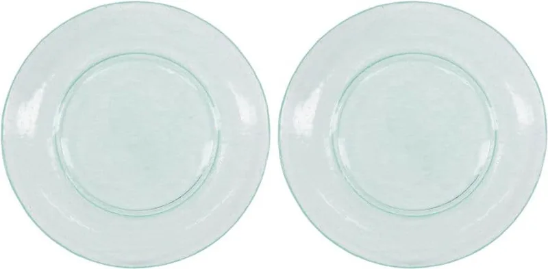 Bord Rain glas 27cm - 2 stuks by House Doctor in Blue – product photo