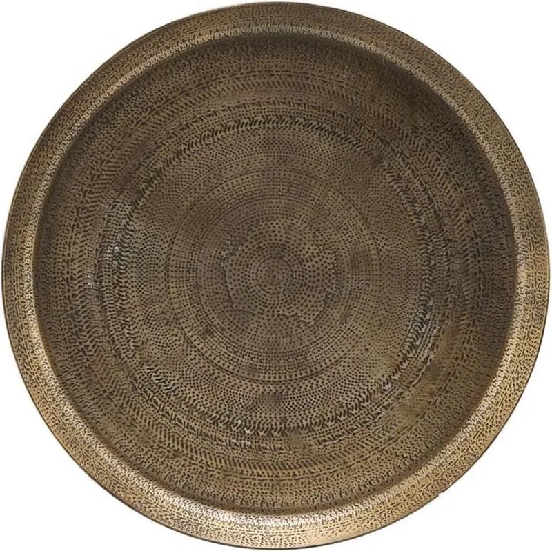 Decoratief dienblad Jhansi – antiek messing – Ø29 cm van House Doctor – productfoto