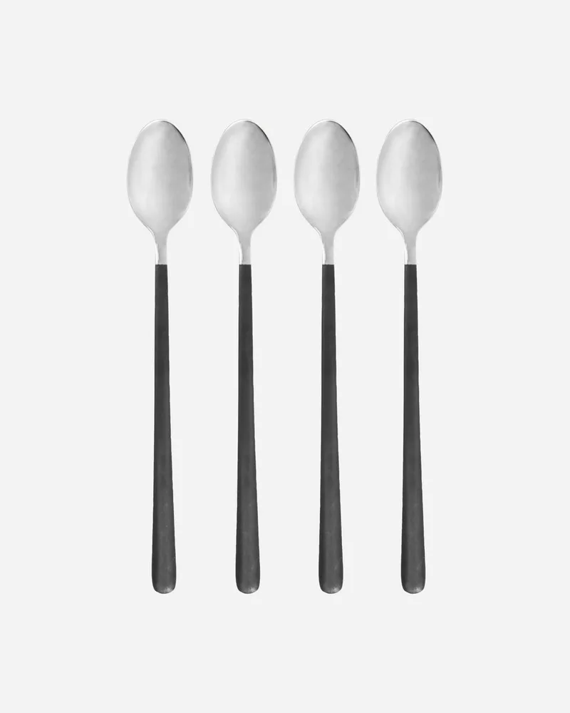 Lange Lepels 4 Ox 4 stuks Zilver by House Doctor in Black – product photo