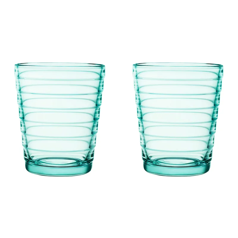 Aino Aalto Wasserglas 22cl im 2er Pack Wassergrün fra Iittala – produktbillede