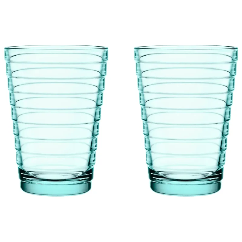 Aino Aalto Wasserglas 33cl im 2er Pack Wassergrün från Iittala – produktbild