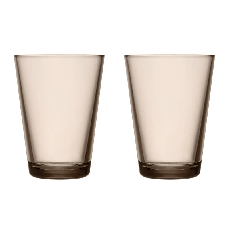 Kartio Trinkgläser 40cl 2er Pack Leinen by Iittala – product photo