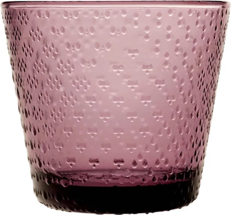 Oiva Toikka Tundra glas 29cl set van 2 calluna de Iittala en Rouge – photo produit