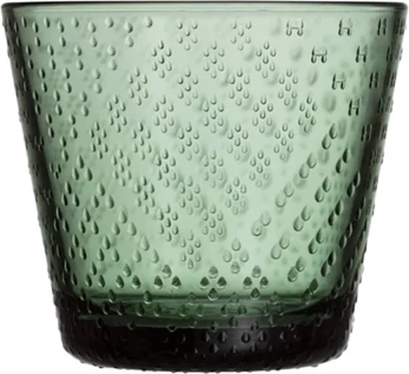 Oiva Toikka Tundra glas 29cl set van 2 pine green by Iittala in Green – product photo