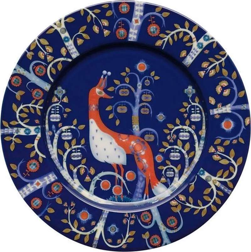 Taika - Borden - Servies Porselein - Oven- en Vaatwasserbestendig - Ø 22 cm - 1 Stuk by Iittala in Blue – product photo