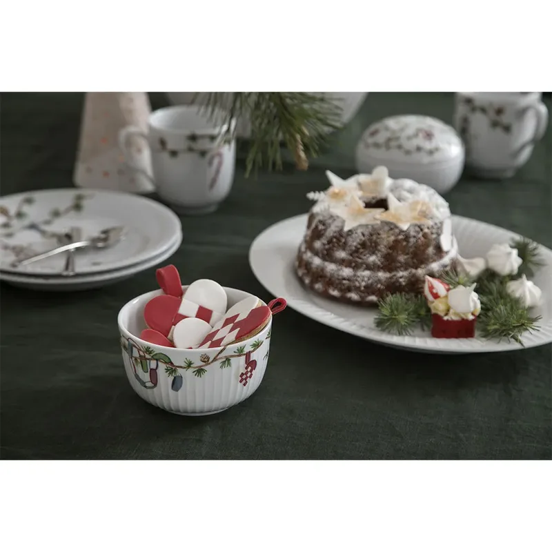 Hammershøi Serveerbord - 28x22,5x2,5 cm - Porselein by Kähler in White – product photo 2 of 3