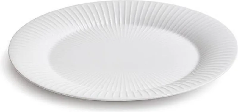 Hammershøi Serveerbord - Ø 40 cm - Keramiek by Kähler in White – product photo