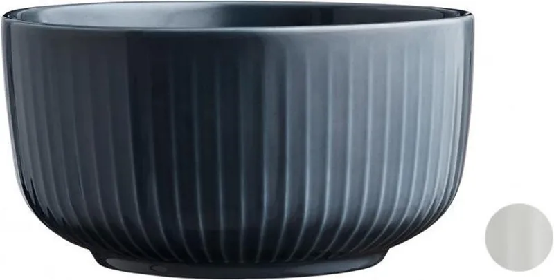 Hammershøi Serveerschaal - Ø 17 cm - Hoogte 9 cm by Kähler in Anthracite – product photo