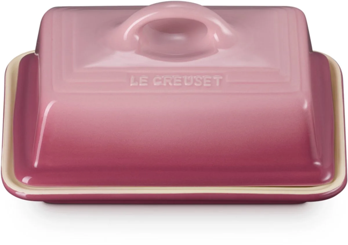 Botervloot - Rose Quartz - 17cm van Le Creuset in Donkerroze – productfoto