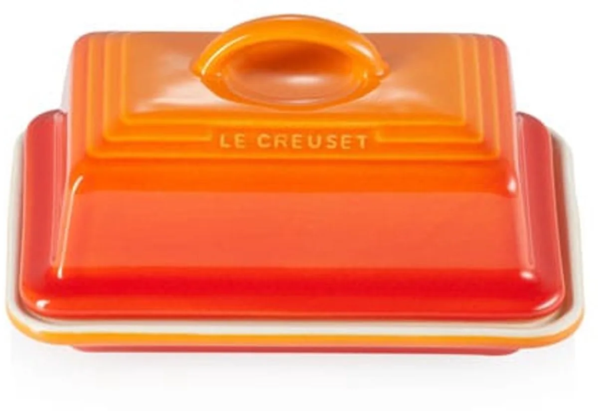 Botervloot - Vaatwasserbestendig - Vriezerbestendig - Aardewerk - Oranjerood van Le Creuset in Oranje – productfoto