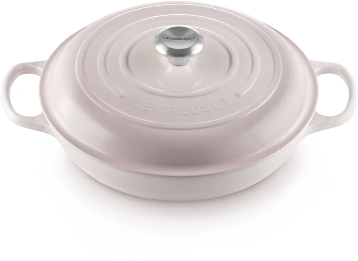 Campagnard - 30 cm - 3,5 L - Inductie van Le Creuset in Shell Pink – productfoto