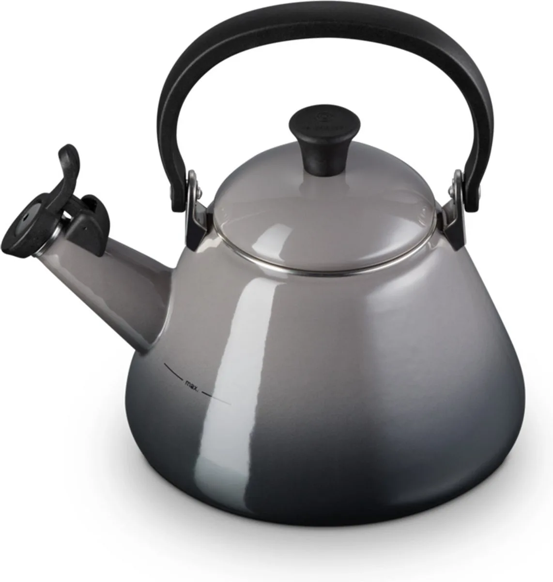 fluitketel Kone van Le Creuset in Flint – productfoto