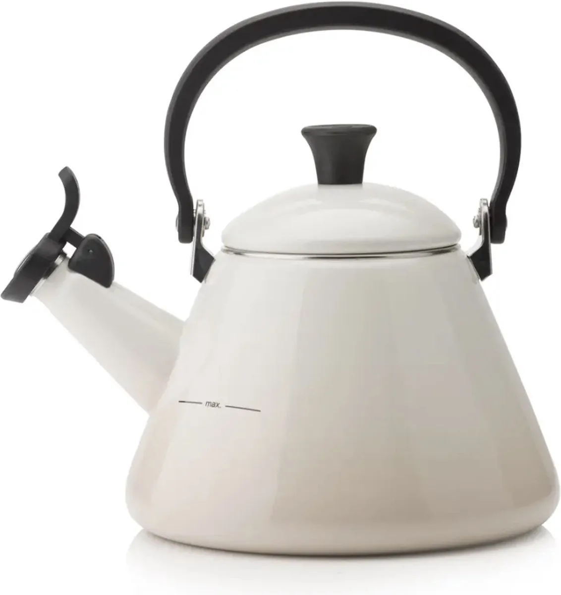 Fluitketel Kone - Meringue - 1.6 liter - inductie geschikt van Le Creuset in Merengue – productfoto