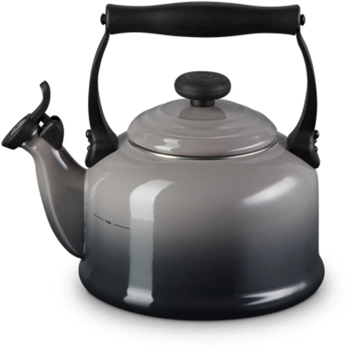 Fluitketel Tradition Flint von Le Creuset in Grau – Produktfoto