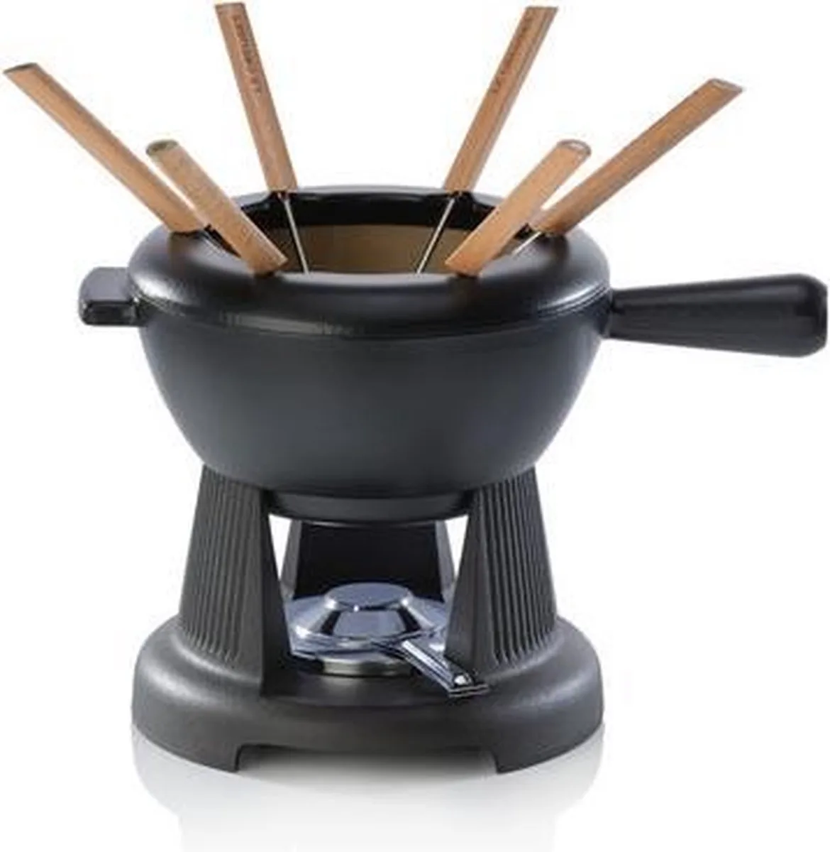 Fondueset Mat 20cm 2,00l van Le Creuset in Zwart – productfoto