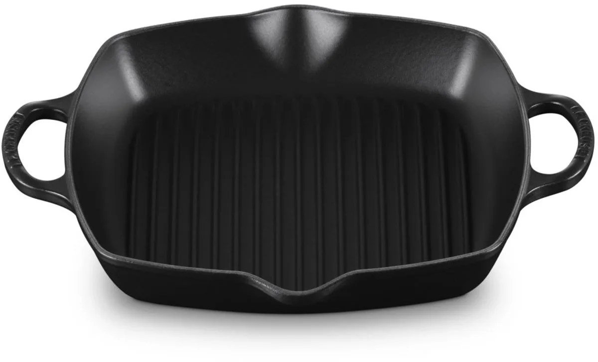 Grillplaat Signature Mat Hoog 30 x 30 cm fra Le Creuset i Sort – produktbillede