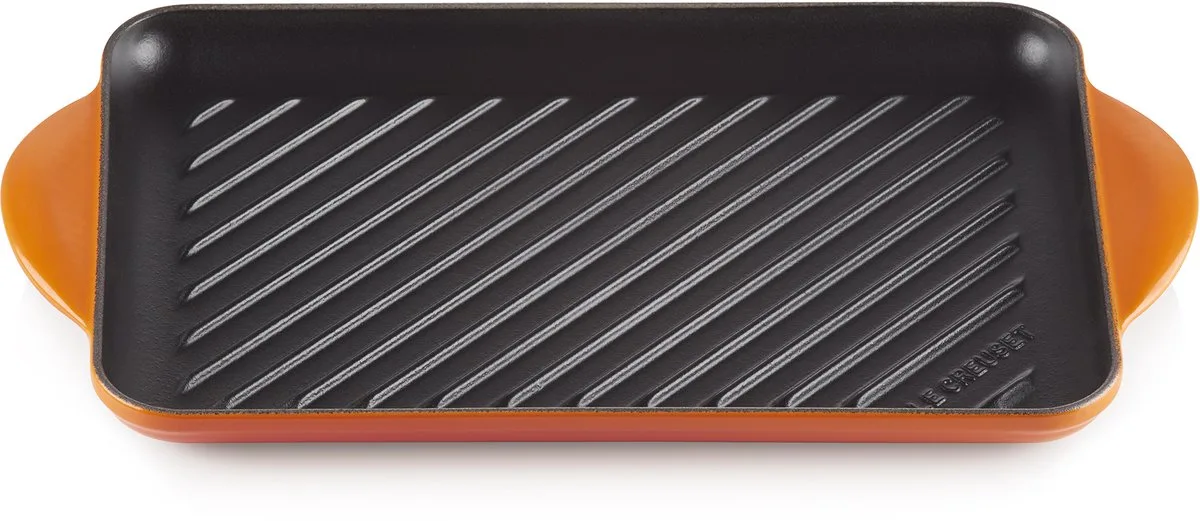 Grillplaat Tradition Oranjerood 32 x 22cm von Le Creuset in Orange – Produktfoto