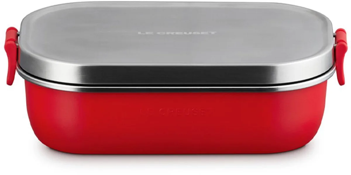 Lunchbox On The Go Kersenrood van Le Creuset in Rood – productfoto
