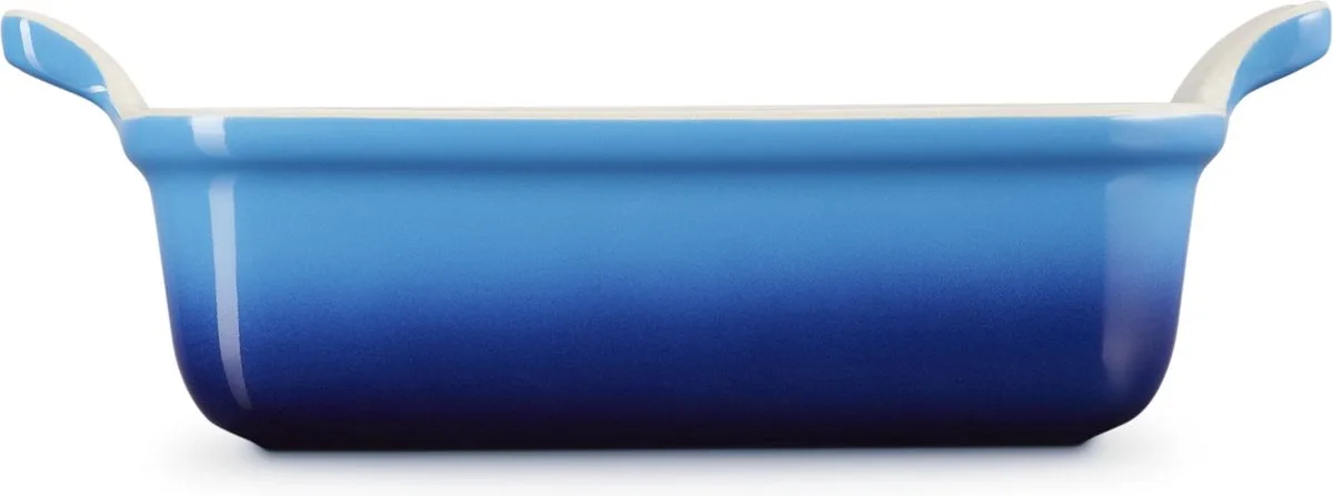 Ovenschaal 19 cm - 1,1 L - Aardewerk - Rechthoek van Le Creuset in Azure – productfoto