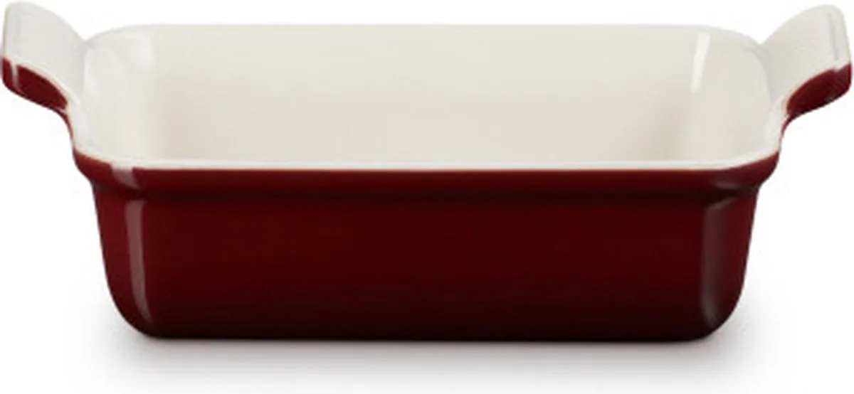 Ovenschaal 19 cm - 1,1 L - Aardewerk - Rechthoek by Le Creuset in Garnet – product photo
