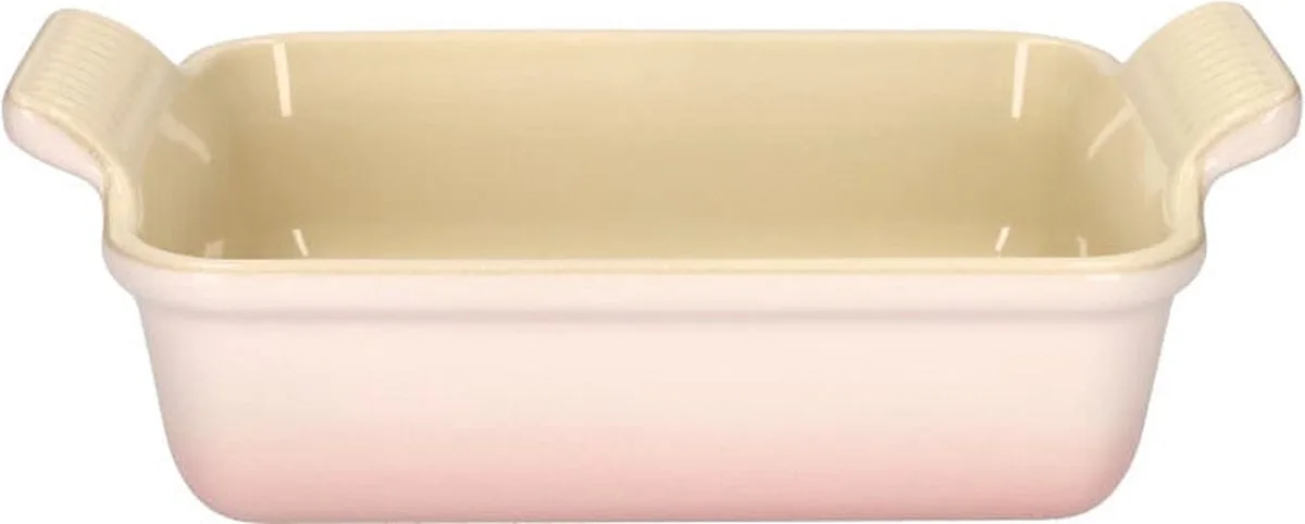 Ovenschaal 19 cm - 1,1 L - Aardewerk - Rechthoek fra Le Creuset i Shell Pink – produktbillede