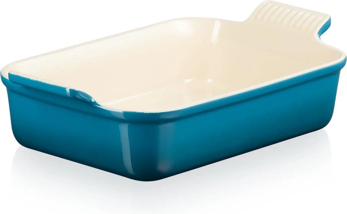 Ovenschaal 26 cm - 2,4 L - Aardewerk - Deep Teal - Rechthoek från Le Creuset i Deap Teal – produktbild