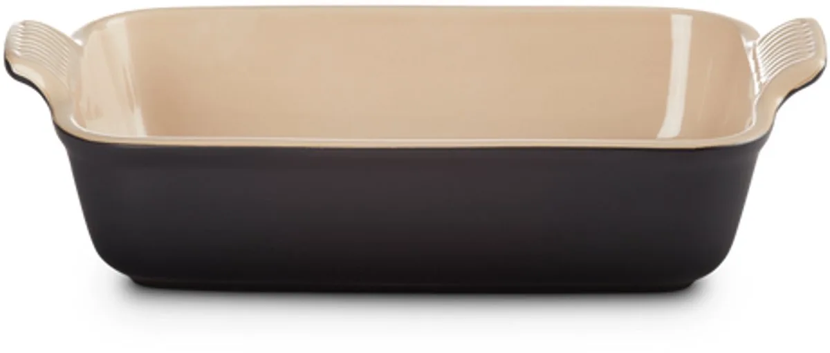 Ovenschaal 26 cm - 2,4 L - Aardewerk - Ebbenzwart - Rechthoek by Le Creuset in Black – product photo