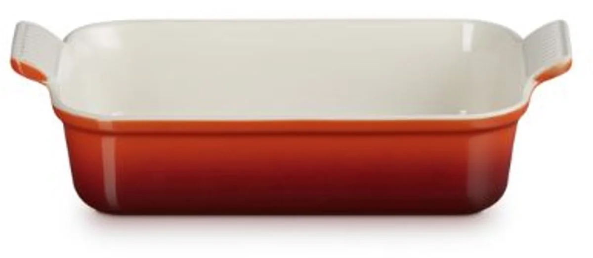 Ovenschaal 26 cm - 2,4 L - Aardewerk - Kersenrood - Rechthoek från Le Creuset i Röd – produktbild