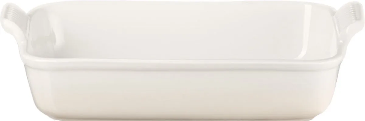 Ovenschaal 26 cm - 2,4 L - Aardewerk - Meringue - Rechthoek van Le Creuset in Crème – productfoto