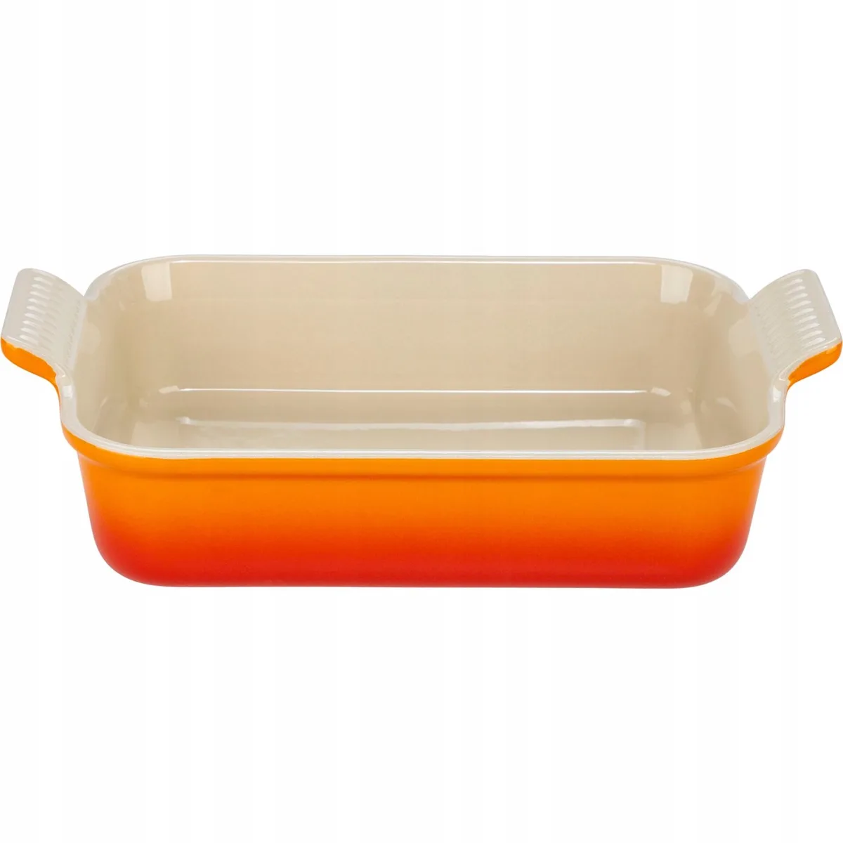 Ovenschaal 26 cm - 2,4 L - Aardewerk - Oranjerood - Rechthoek van Le Creuset in Rood – productfoto