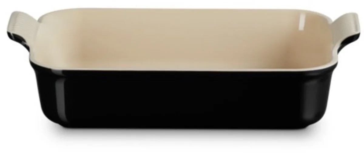 Ovenschaal 32 cm - 4,0 L - Aardewerk - Ebbenzwart - Rechthoek by Le Creuset in Black – product photo