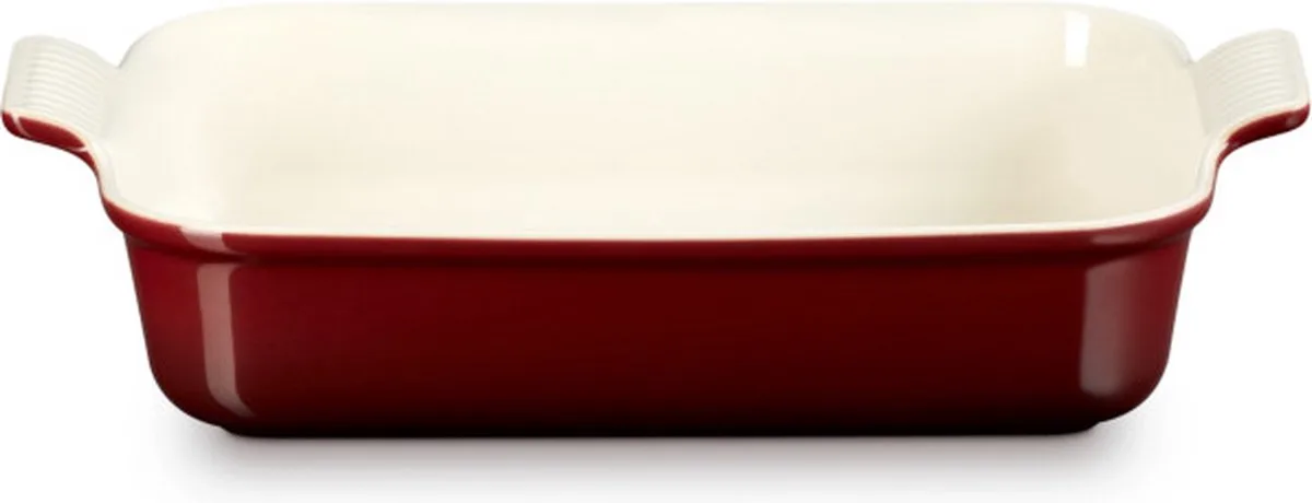 Ovenschaal 32 cm - 4,0 L - Aardewerk - Rechthoek fra Le Creuset i Garnet – produktbillede