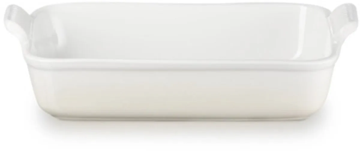 Ovenschaal 32 cm - 4,0 L - Aardewerk - Rechthoek van Le Creuset in Meringue – productfoto