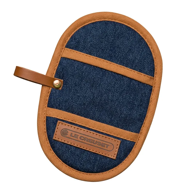 pothouder set - denim blauw, 2 stuks, 30 x 12,5 cm van Le Creuset – productfoto