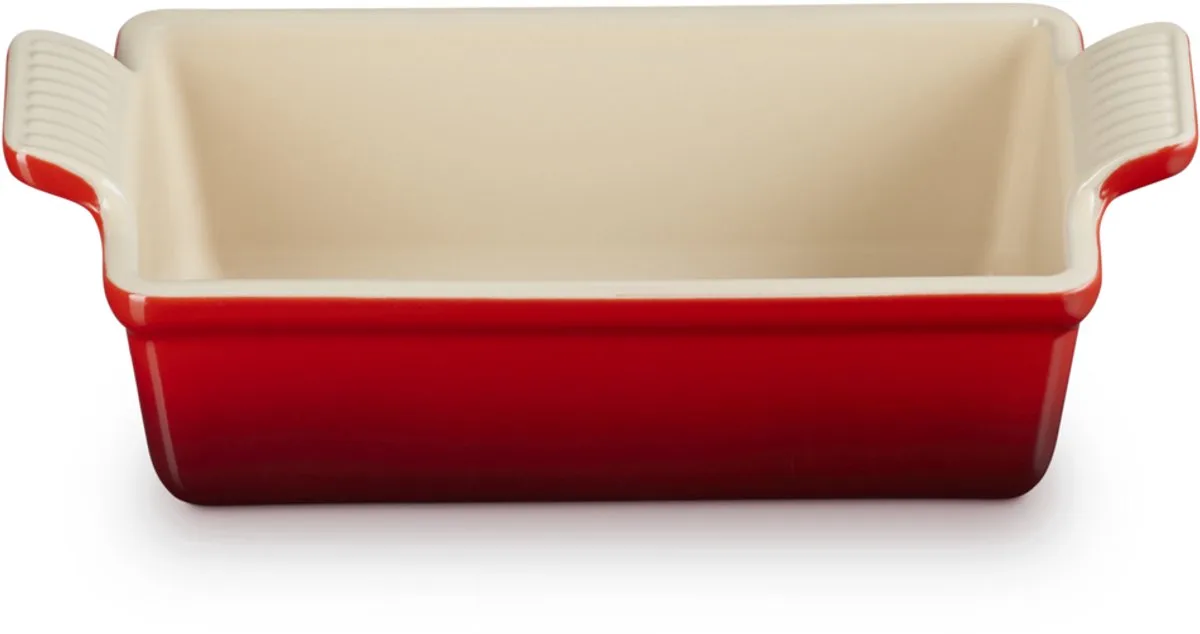 Rechthoekige Bakvorm 23cm/1,4 Liter In Aardewerk Kersenrood de Le Creuset en Rouge – photo produit