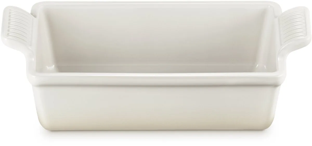 Rechthoekige Bakvorm 23cm/1,4 Liter In Aardewerk Meringue van Le Creuset in Crème – productfoto