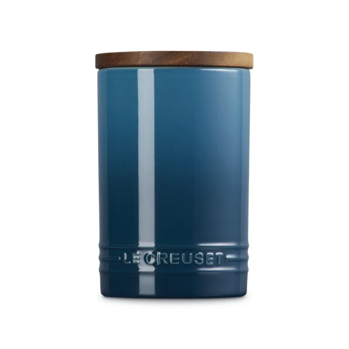 Signature - Voorraadpot 0,77l met houten deksel Deep Teal van Le Creuset – productfoto